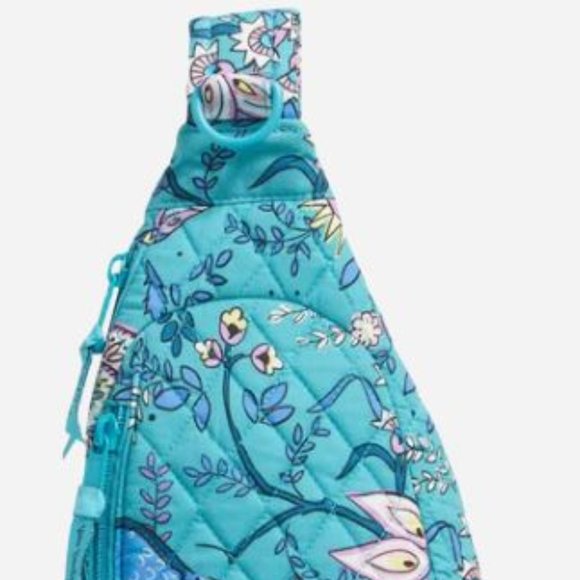 Vera Bradley Handbags - Vera Bradley Peacock Garden Essential Compact Sling Backpack Tote Bag NWT
